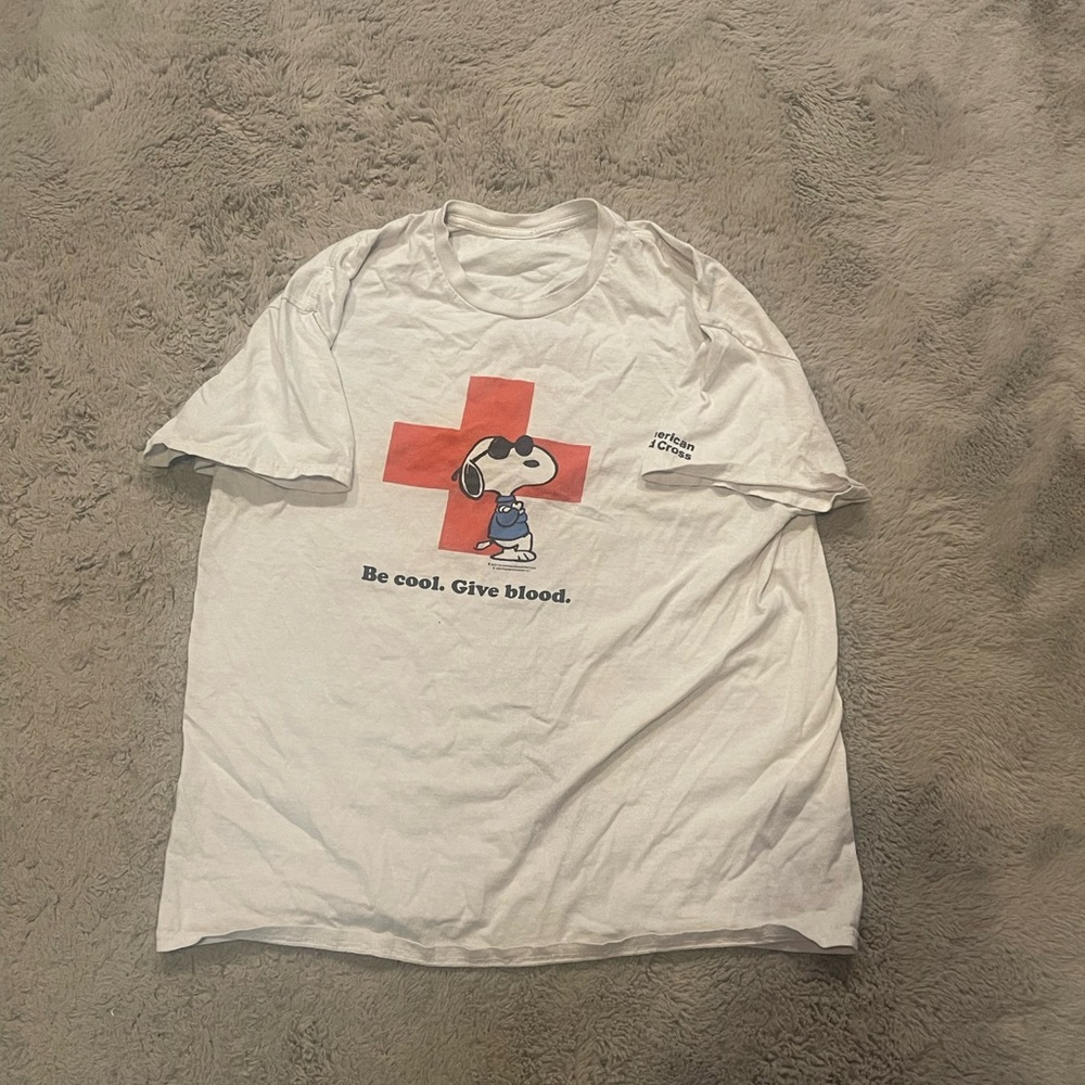 Red Cross Snoopy T Shirt
